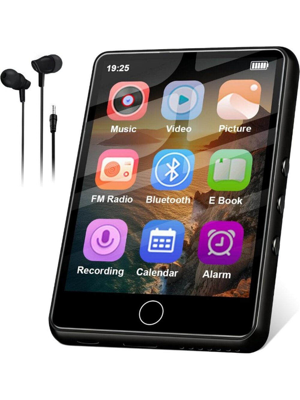 64GB Bluetooth MP3 Player with 2.8" Display, FM Radio, HD Sound & Voice Recorder